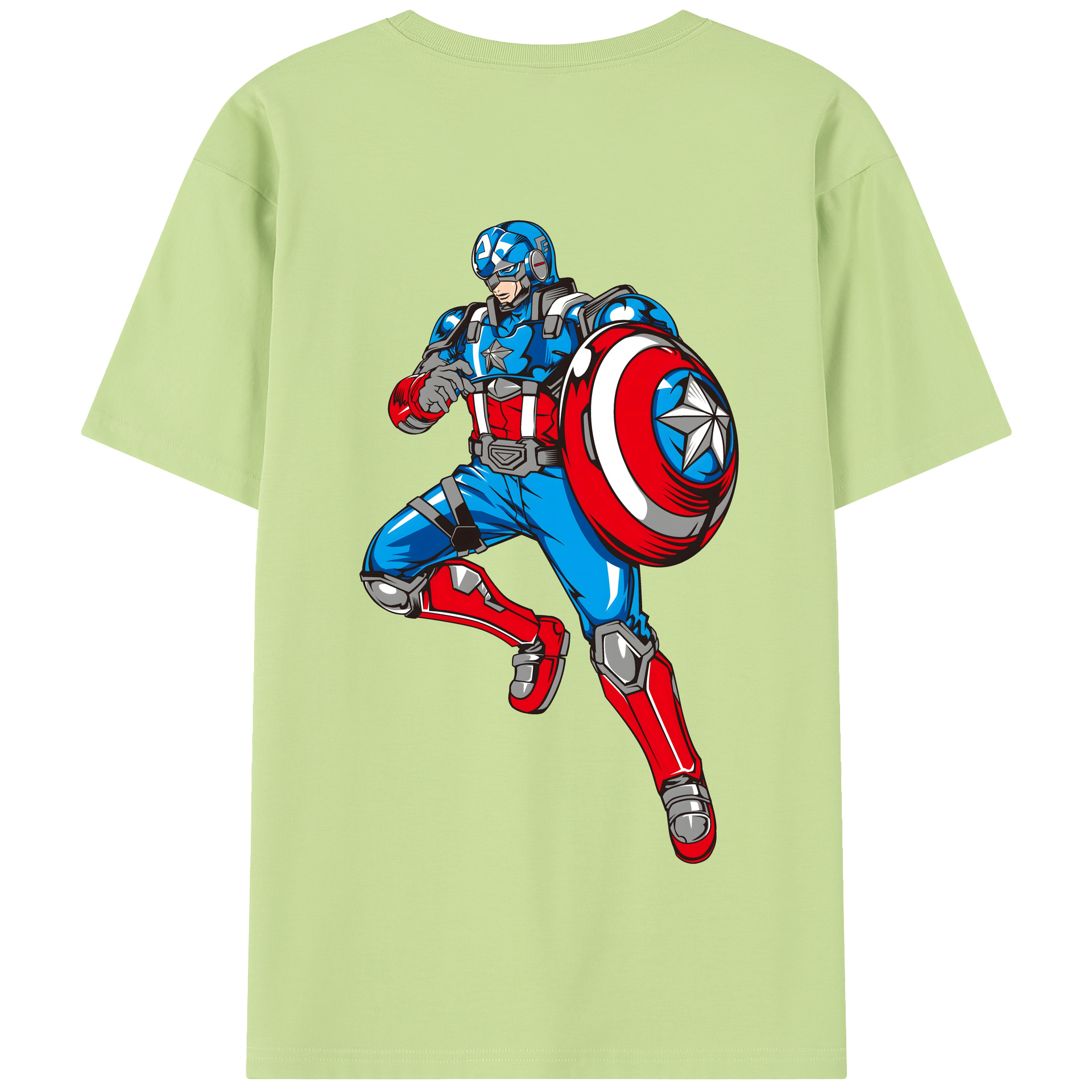 （画像用） アベンジャーズ The Avengers 綿100％半袖Tシャツ（背面プリント）